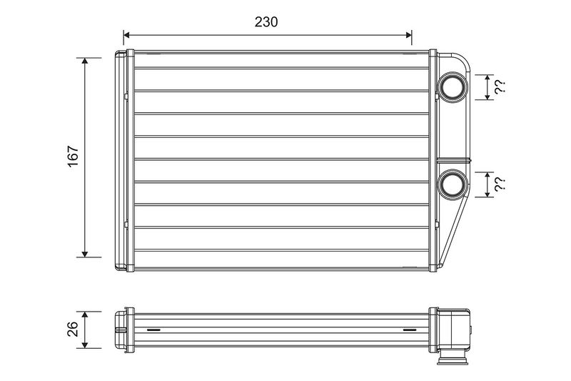 VALEO Wärmetauscher, Innenraumheizung (811514) Thumbnail